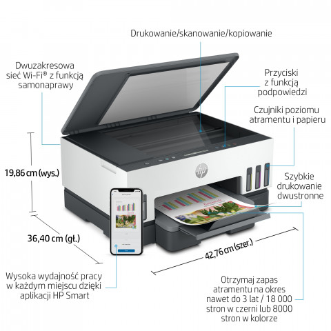 Urządzenie wielofunkcyjne Hp Smart Tank 720 - Galeria zdjęcie 6