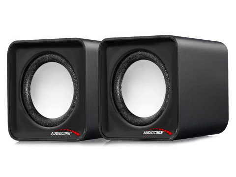 AUDIOCORE GŁOŚNIKI KOMPUTEROWE 6W USB BLACK AC870B - Galeria zdjęcie 6