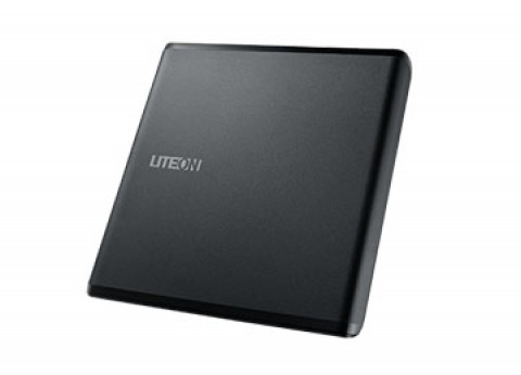 Lite-On nagrywarka zewnętrzna DVD ES1, USB, Ultra-slim 13.5mm, czarna, retail - Galeria zdjęcie 5