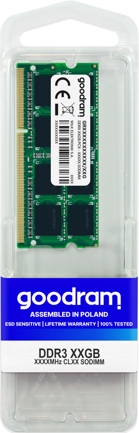 Pamięć Goodram SO-DIMM DDR3 8192MB PC1600 CL11 - Galeria zdjęcie 1