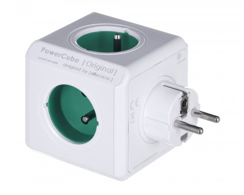 Allocacoc Przedłużacz PowerCube Original Green - Galeria zdjęcie 2