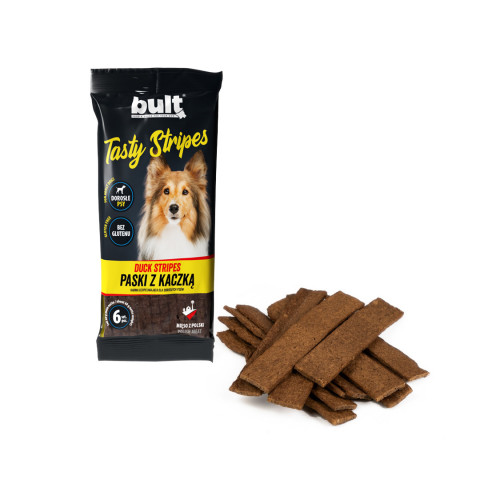 BULT Tasty stripes Paski z kaczką - przysmak dla psa - 6szt. - Galeria zdjęcie 3