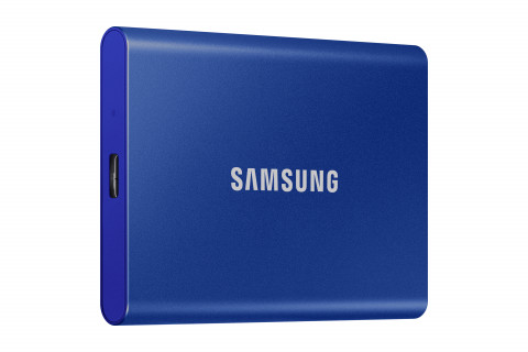 Dysk zewnętrzny SSD Samsung T7 (1TB; USB 3.2; niebieski; MU-PC1T0H/WW) - Galeria zdjęcie 2