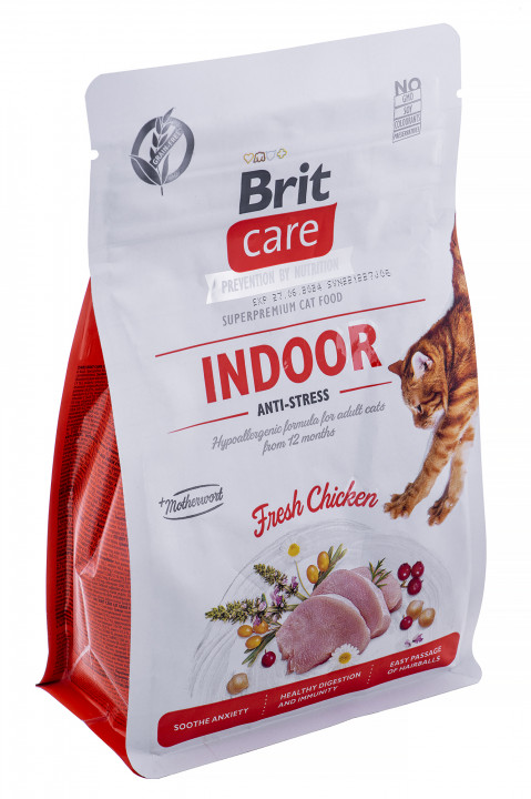 BRIT Care Grain-Free Adult Indoor Anti-Stress - sucha karma dla kota - 400 g - Galeria zdjęcie 2
