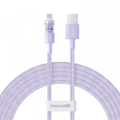 Kabel Baseus Gem 2.4A 2m (fioletowy) - Galeria zdjęcie 1