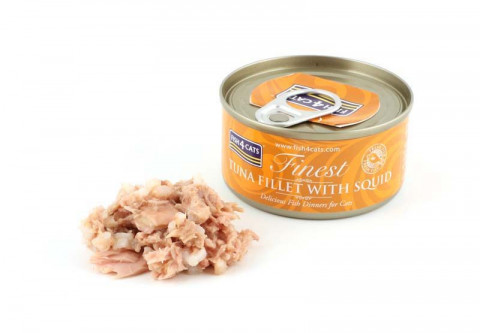 FISH4CATS Filet tuńczyka z kałamarnicą - mokra karma dla kota - 70g - Galeria zdjęcie 2