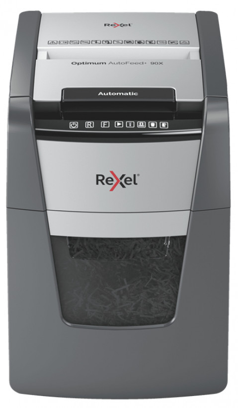 Rexel Niszczarka Optimum AutoFeed+ 90X, (P-4), 90 kartek, 34 l kosz - Galeria zdjęcie 1