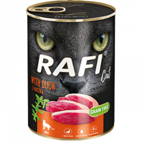DOLINA NOTECI Rafi Cat Adult z kaczką - mokra karma dla kota - 400 g - Galeria zdjęcie 1