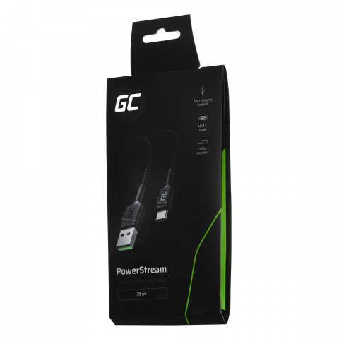 GREEN CELL KABEL KABGC25 USB - USB-C 0,3M OPLOT - Galeria zdjęcie 2