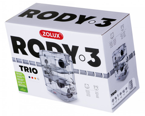 ZOLUX Klatka RODY3 TRIO biała - Galeria zdjęcie 3