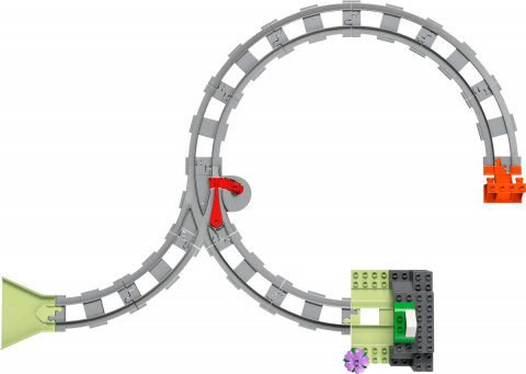 LEGO DUPLO TOWN 10425 Tunel i tory kolejowe - zestaw rozszerzający - Galeria zdjęcie 5