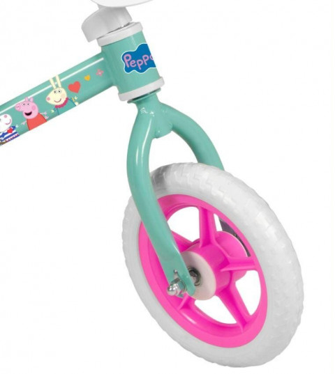 Rowerek biegowy 10" Świnka Peppa zielony 198 Green TOIMSA - Galeria zdjęcie 3