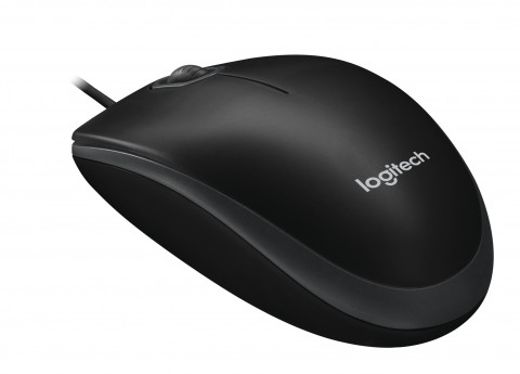Mysz Logitech B100 optyczna, USB, czarna - Galeria zdjęcie 2
