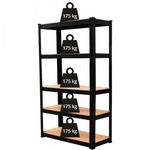 Regał metalowy magazynowy P9030 MDF 175KG - Galeria zdjęcie 4