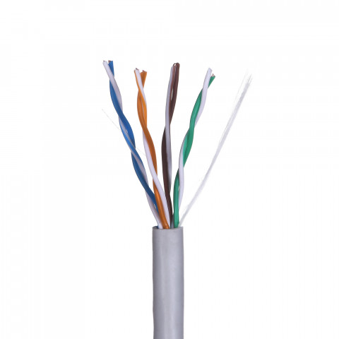 Q-LANTEC kabel UTP drut (skrętka 4PR) kat.5e PVC 305m miedziany - Galeria zdjęcie 1