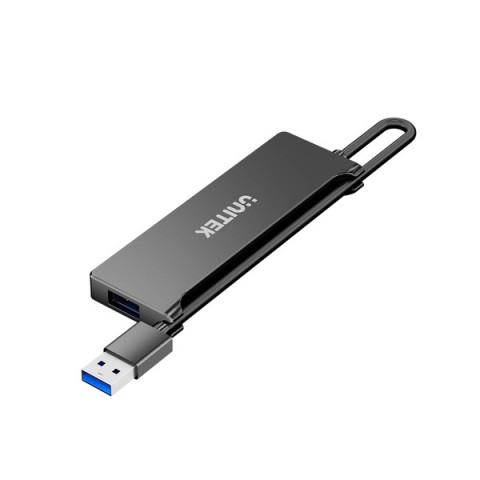 UNITEK HUB USB-A 4X USB-A 5 GBPS, CZARNY - Galeria zdjęcie 3