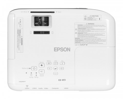 PROJEKTOR EPSON EB-W51 LCD, WXGA, 4000 ANSI, 16000:1 - Galeria zdjęcie 3