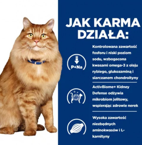 HILL'S PD K/D Kidney + Mobility Chicken - sucha karma dla kota - 3 kg - Galeria zdjęcie 4