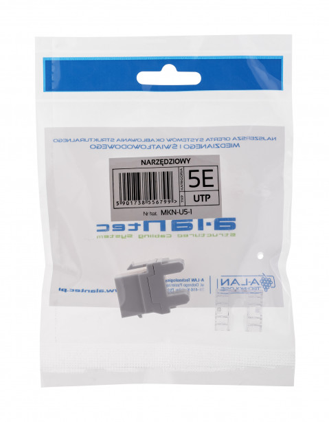 Gniazdo kesytone RJ45 UTP kat.5e Q-lantec - Galeria zdjęcie 2