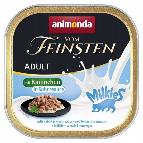 ANIMONDA Vom Feinsten Adult Królik w sosie śmietanowym - mokra karma dla kota - 100g - Galeria zdjęcie 1