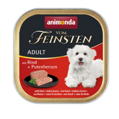 ANIMONDA Vom Feinsten Adult Wołowina i serca indyka - mokra karma dla psa - 150g - Galeria zdjęcie 1