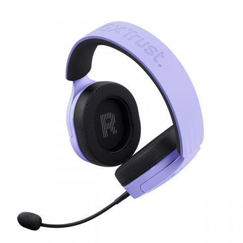 Słuchawki gamingowe Trust GXT 491P FAYZO WIRELESS Purple (25305) - Galeria zdjęcie 7