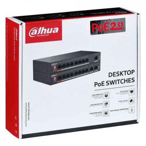 SWITCH POE PFS3010-8ET-96-V2 8-PORTOWY DAHUA - Galeria zdjęcie 5