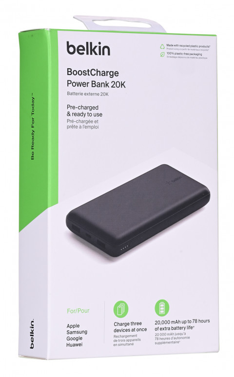 Powerbank Belkin BoostCharge Power Bank 20K 2xUSB-A + 1xUSB-C 20000mAh 15W Black - Galeria zdjęcie 8