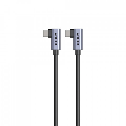 UNITEK KABEL USB-C KĄTOWY 90°/90° PD 100W M/M 1M - Galeria zdjęcie 4