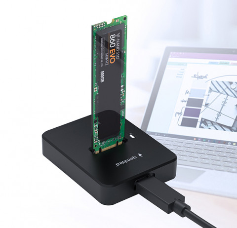 GEMBIRD STACJA DOKUJĄCA M.2 SATA I NVME SSD CZARNA - Galeria zdjęcie 10