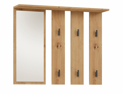 Wieszak + lustro PARMA 100x15xH.81,5 artisan - Galeria zdjęcie 1