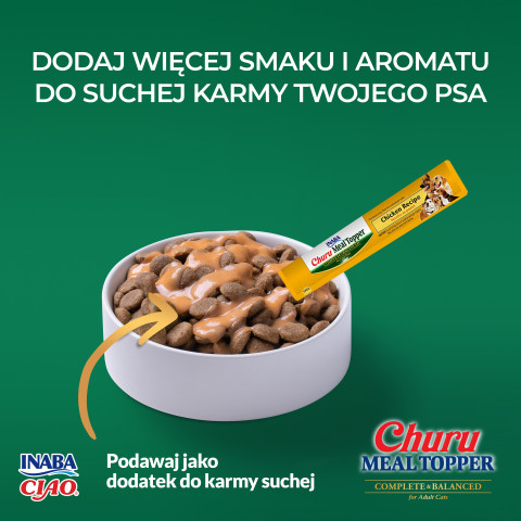 INABA Churu Meal Topper Kurczak - przysmak dla psa - 4x14g - Galeria zdjęcie 2