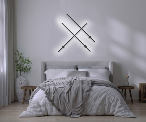 Lampa ścienna LED Activejet AJE-HILTON Black NW - Galeria zdjęcie 16