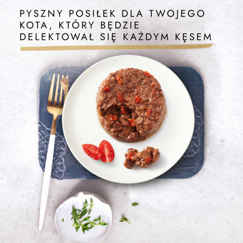 Gourmet Gold Savoury Cake wołowina z pomidorami - mokra karma dla kota - 85 g - Galeria zdjęcie 4