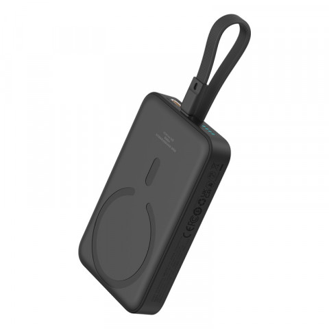 Powerbank Baseus Magnetic Mini Air Wireless 10000mAh 20W+kabel lightning (czarny) - Galeria zdjęcie 4