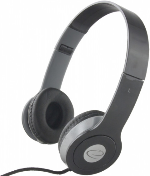 ESPERANZA SŁUCHAWKI AUDIO STEREO CZARNE TECHNO - Galeria zdjęcie 1