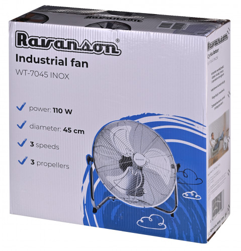 Wentylator podłogowy cyrkulator Ravanson WT-7045 - Galeria zdjęcie 9