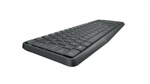 Klawiatura + Mysz Logitech MK235 bezprzewodowa, szara, us - Galeria zdjęcie 5