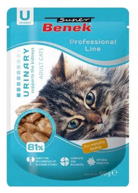 SUPER BENEK Urinary - mokra karma dla kota - 100 g - Galeria zdjęcie 1