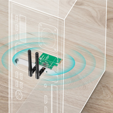 Karta Sieciowa TP-LINK TL-WN881ND Bezprzewodowa PCI Express, standard N, 300Mb/s - Galeria zdjęcie 3