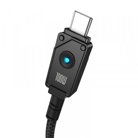 Kabel Baseus Unbreakable USB-USB C 100m 1m (czarny) - Galeria zdjęcie 3