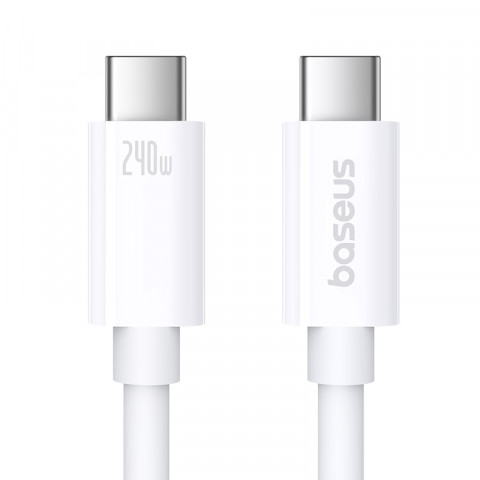 Kabel Baseus Superior Typ C-Typ C 240W 1m (biały) - Galeria zdjęcie 4