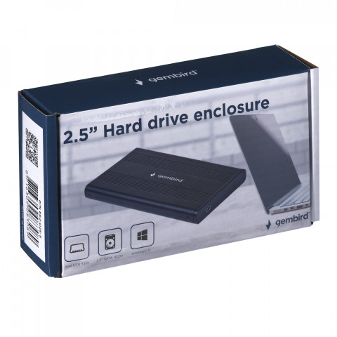 Obudowa Gembird 2.5" NA DYSK SATA USB 2.0 czarna aluminium EE2-U2S-5 - Galeria zdjęcie 6