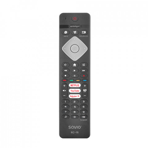 SAVIO PILOT ZAMIENNIK DO TV PHILIPS SMART TV RC-16 - Galeria zdjęcie 1