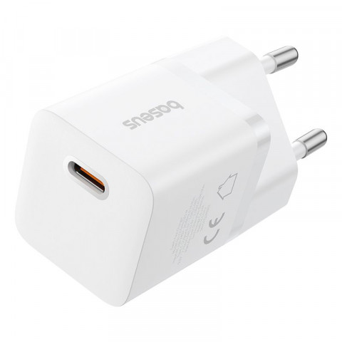 Ładowarka sieciowa Baseus GaN5 1C 25W EU (biały) - Galeria zdjęcie 1