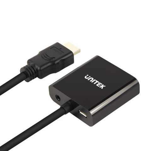 UNITEK ADAPTER HDMI TO VGA + AUDIO - Galeria zdjęcie 2