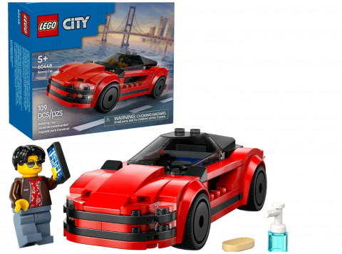 LEGO CITY 60448 Czerwony samochód sportowy - Galeria zdjęcie 1