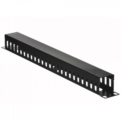 Lanberg organizer kabli 19'' 1u z zaślepką czarny ak-1201-b - Galeria zdjęcie 2