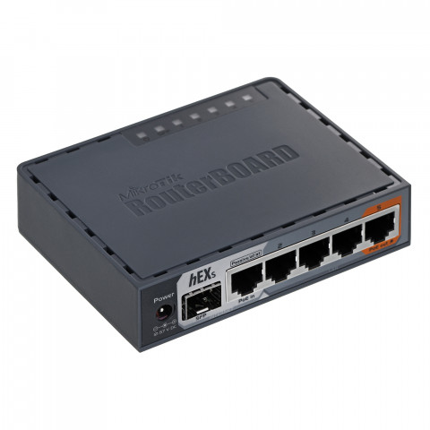 Router Mikrotik hEX S (RB760iGS) Total Ethernet Ports:6; Architecture:MMIPS; CPU core:2 - Galeria zdjęcie 1
