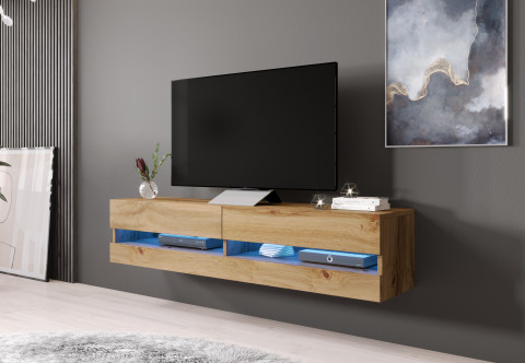 Szafka RTV VIGO NEW '180' 30/180/40 dąb wotan - Galeria zdjęcie 3